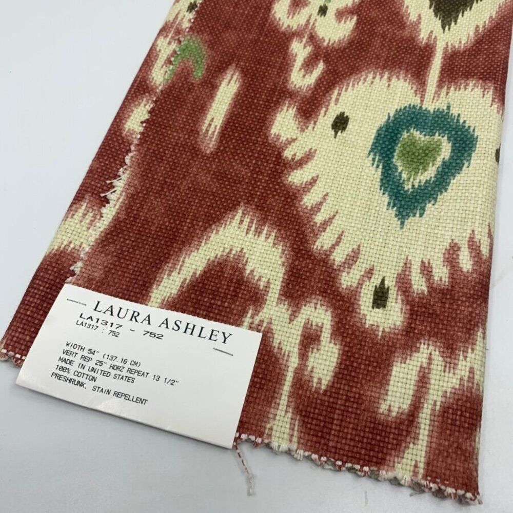 Laura Ashley Tilbury Southwestern Fabric Sample/Remnant 24x24 Crafts‎